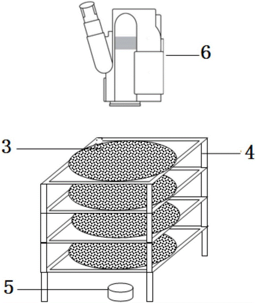 Three-dimensional static testing device for infrared obscuring ratio of disturbing particles and testing method of three-dimensional static testing device