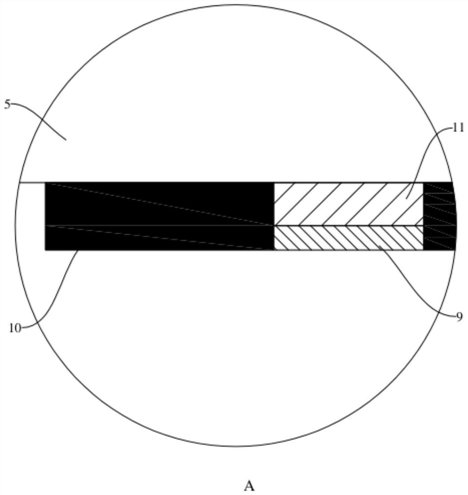 Anti-peeping display screen structure and preparation method thereof