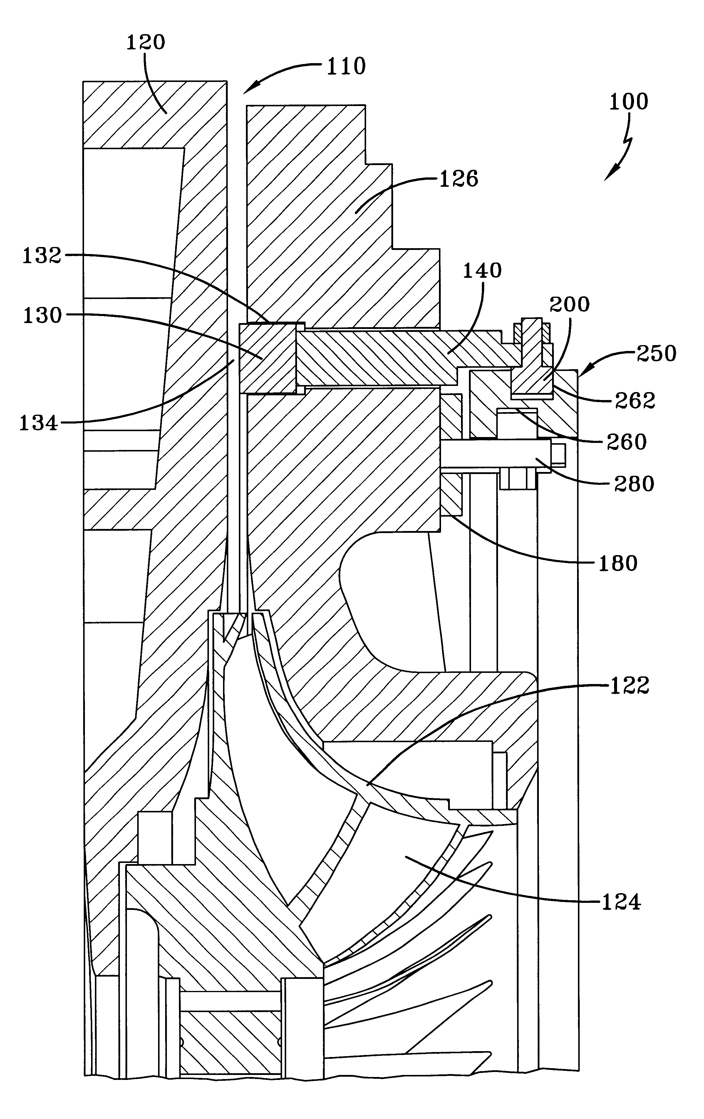 Variable geometry diffuser mechanism