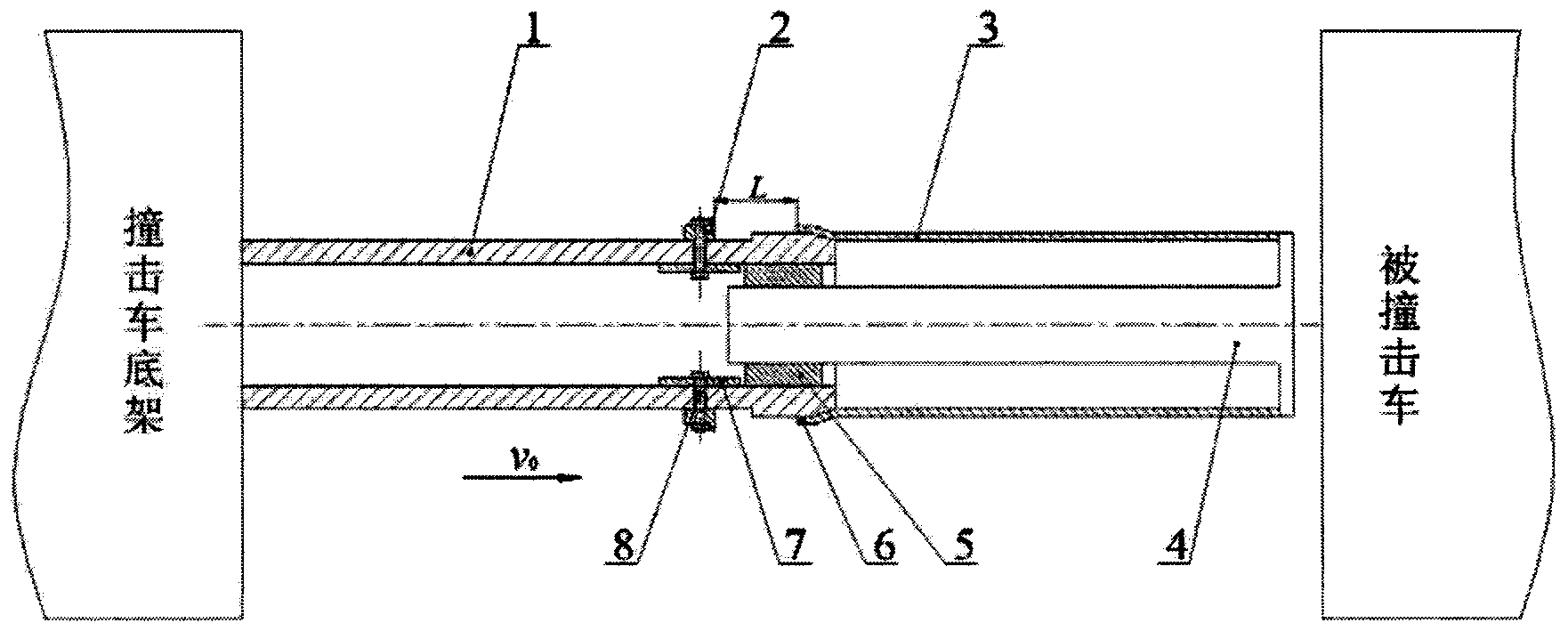 Diameter expanding and cutting composite type energy dissipation device and vehicle