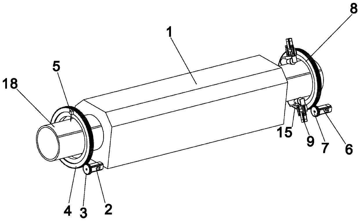 On-line digital detection and feedback automatic correction device and method for out of roundness of PE pipe