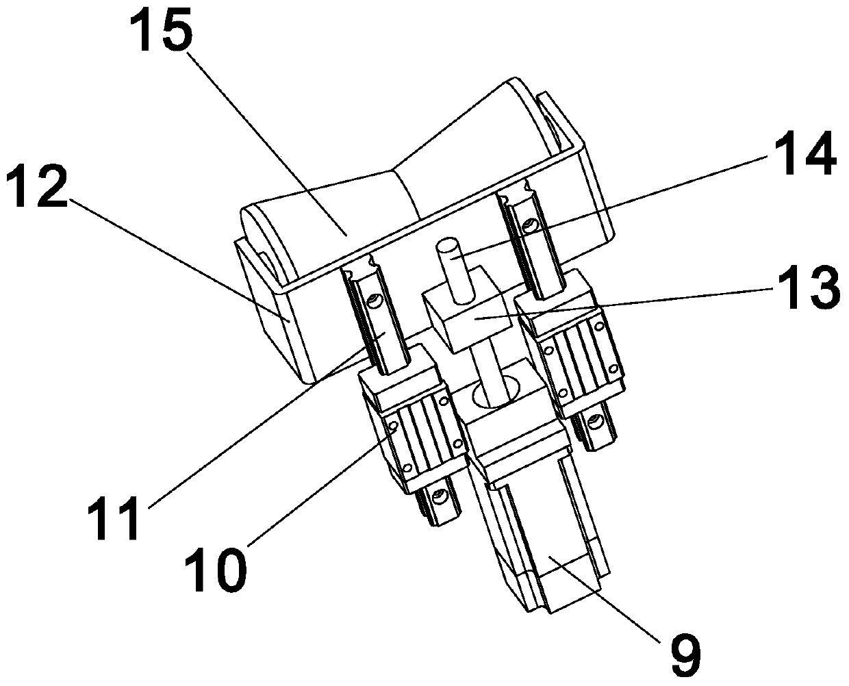 On-line digital detection and feedback automatic correction device and method for out of roundness of PE pipe