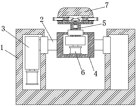 Welding and fixing device for fixing seat of axial flow fan