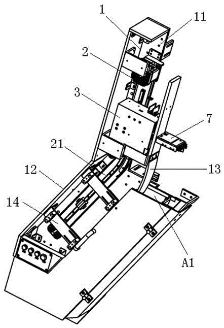 Automatic rodlike object drop leading device