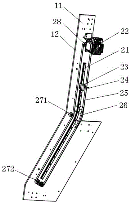 Automatic rodlike object drop leading device