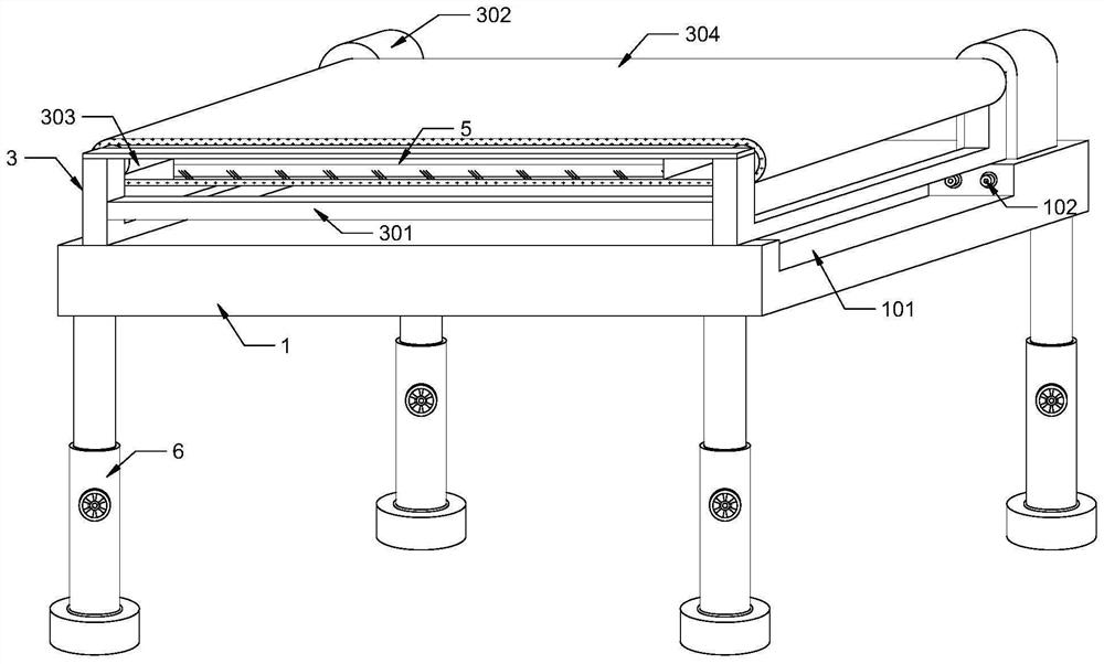 Extending flattening device applied to textile machine cloth rolling