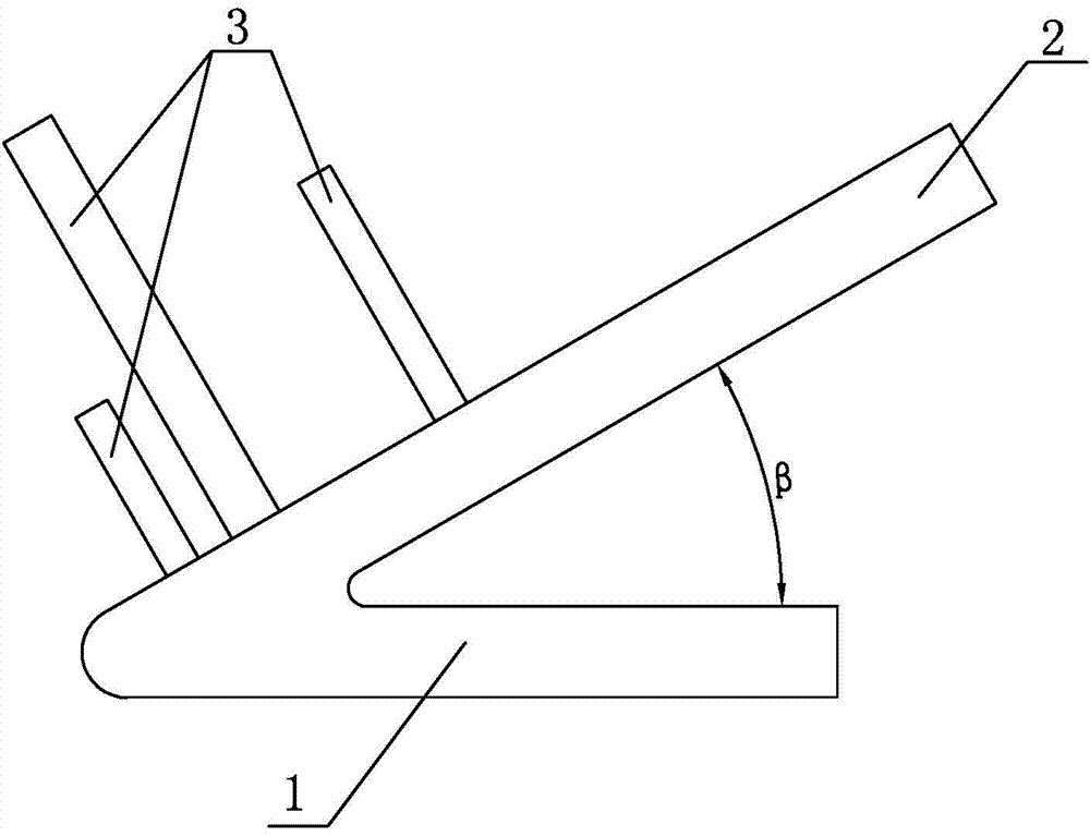 Application method of linear cutting inclined surface machining tool