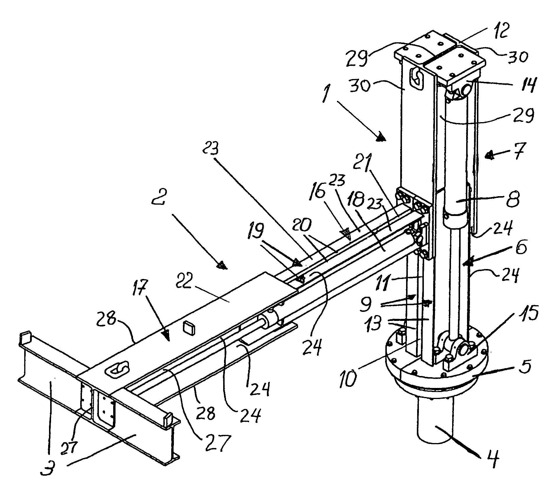 Tool manipulator especially for onshore and offshore drilling platforms