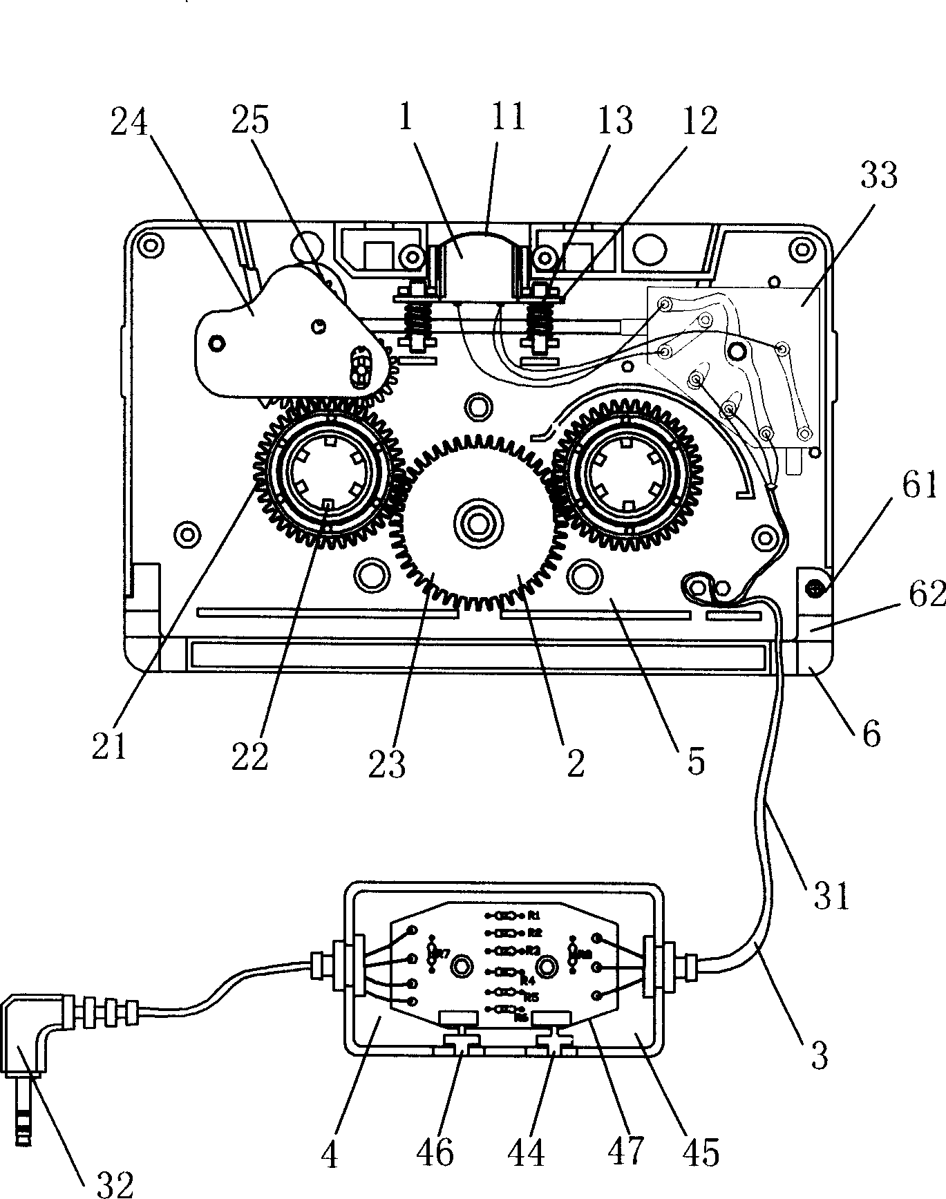 CD/MD/MP3/IPOD transducer