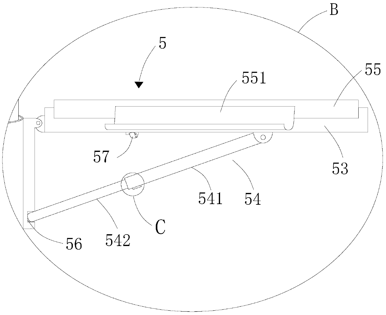 Composite drainage tube fixing frame