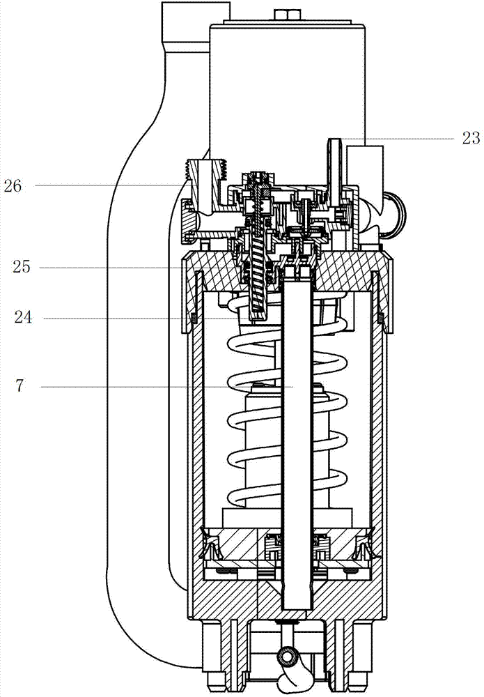 Water draining and flushing mechanism