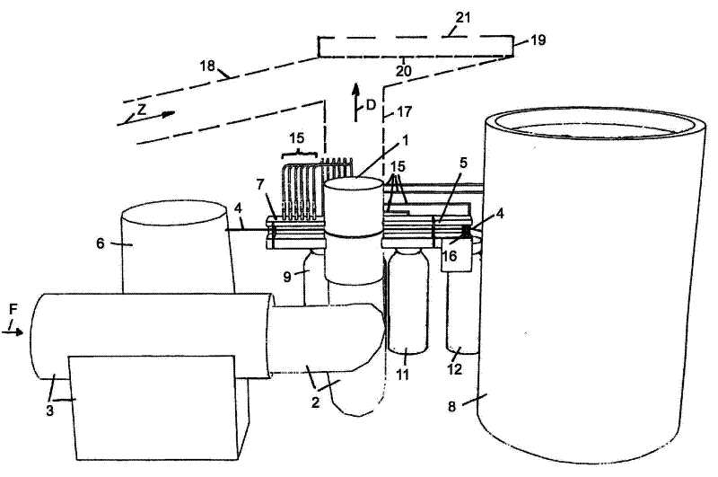 Method and device for producing a fragranced air stream