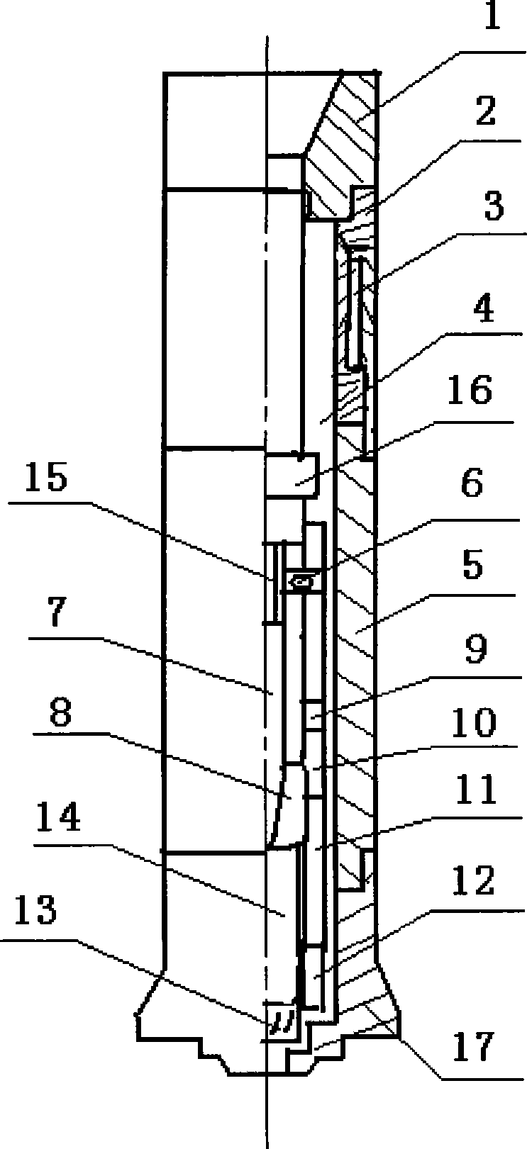 Drill stem type hydrate probe boring sampling apparatus