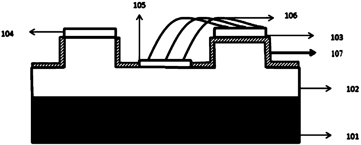 Flip-chip bonding electrode structure of surface-type semiconductor laser device