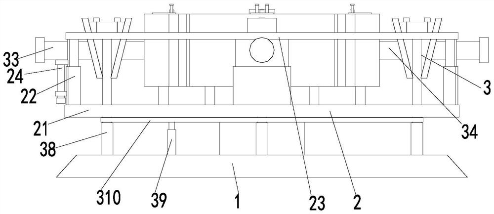 A fixture for partial repair and treatment of aluminum alloy wheel hub