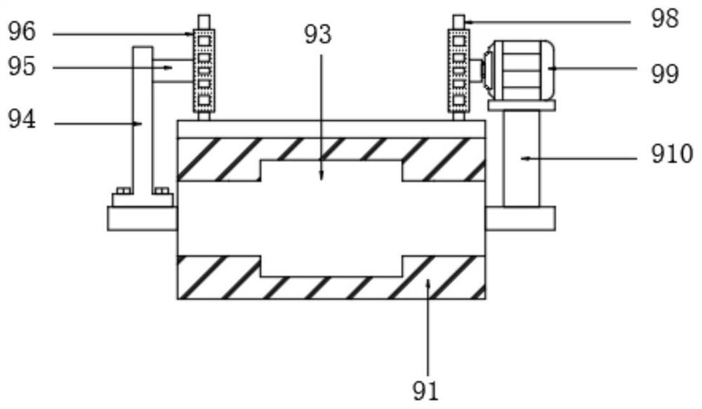 Surface treatment and processing device and processing method for vehicle shell