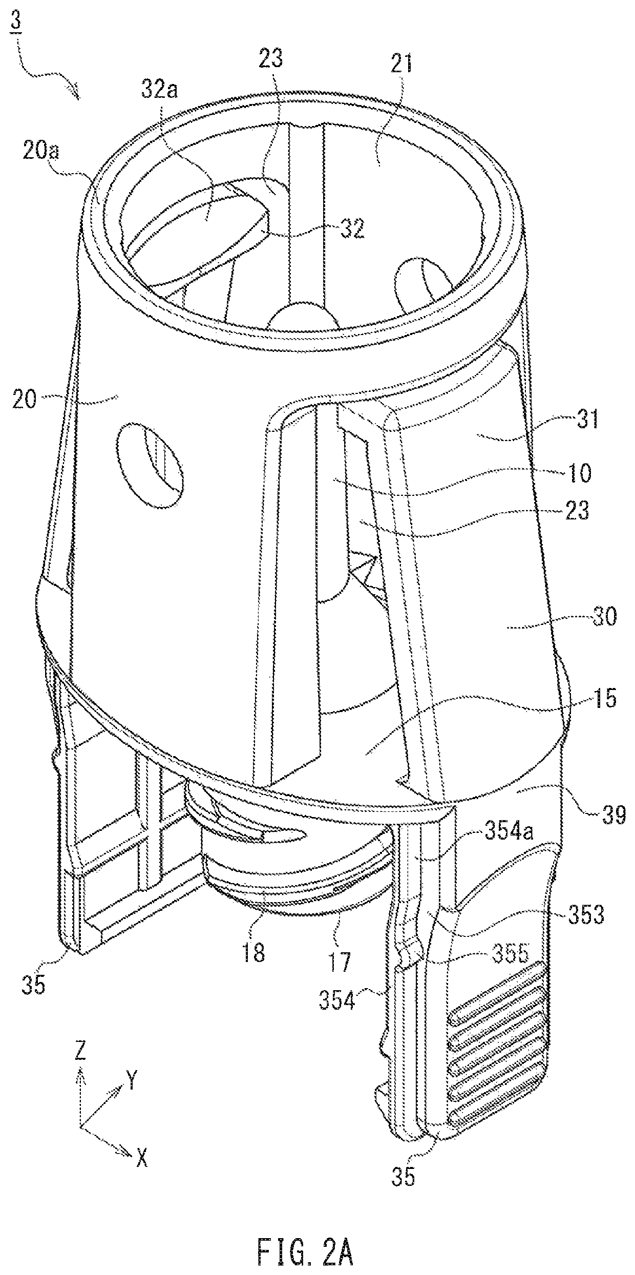 Lever lock-type male connector and male connector assembly