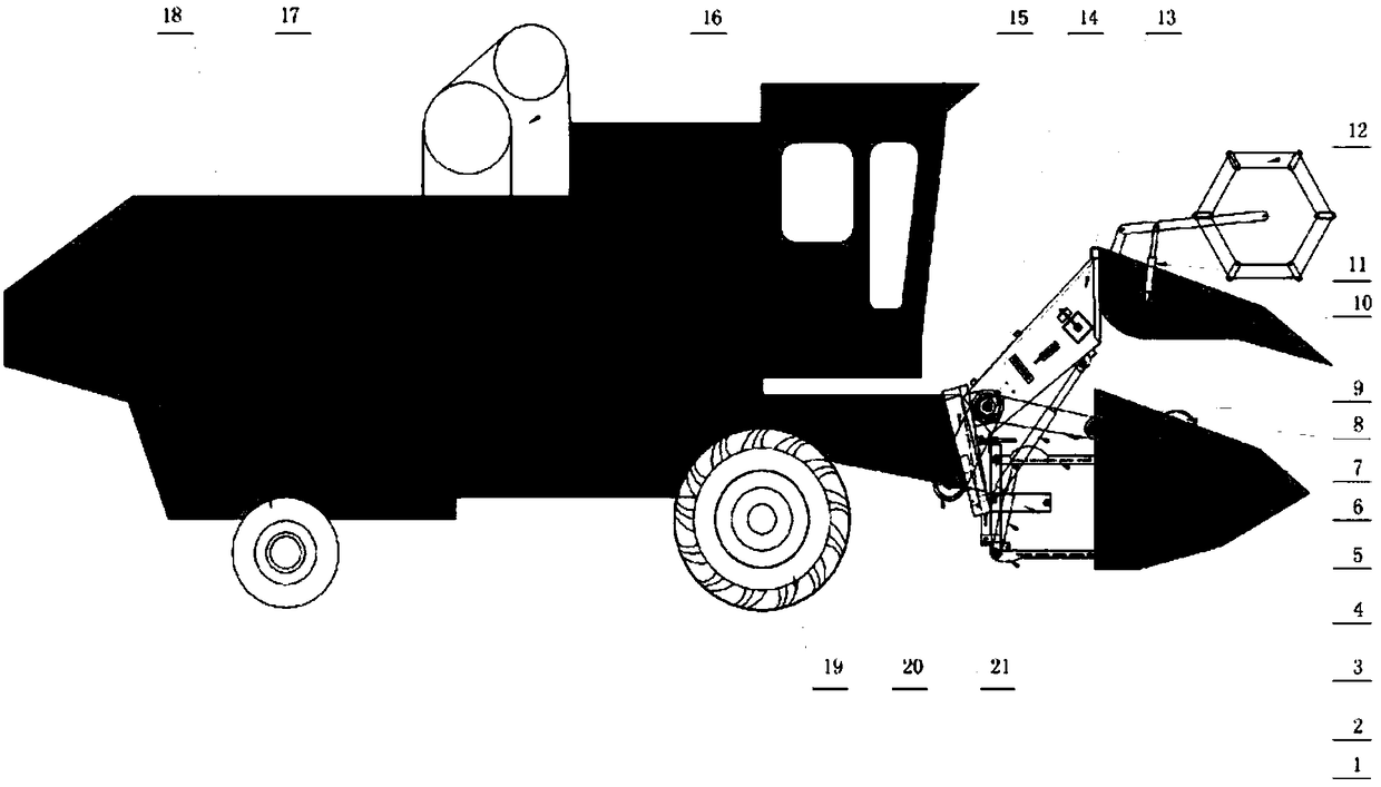 Industrial hemp combine harvester