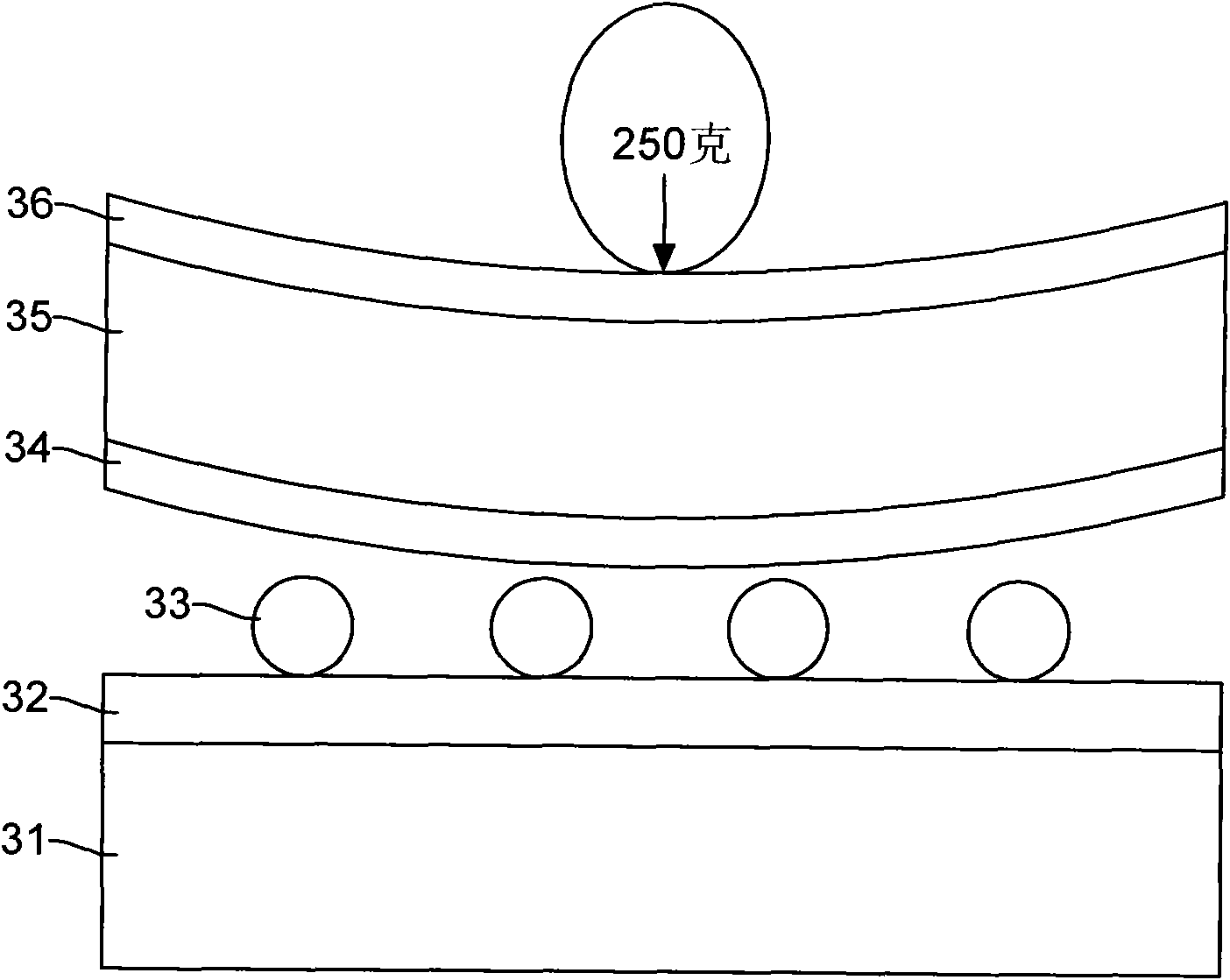 Transparent conducting film and writing-resistance high-penetrability resistance-type touching control panel using same