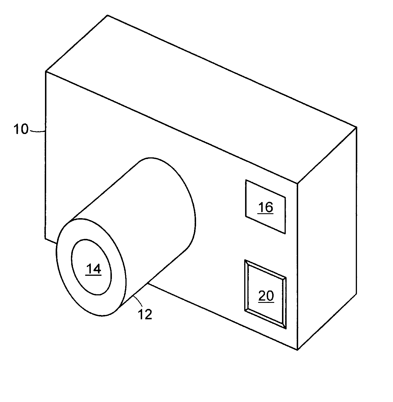 Camera with acceleration sensor