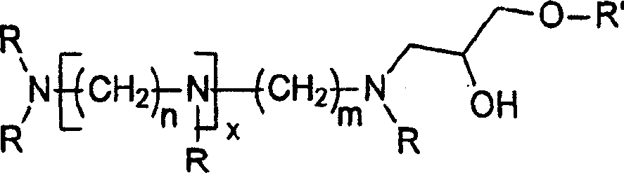 Alkyl glycidyl ether capped polyamine foam controlling agent