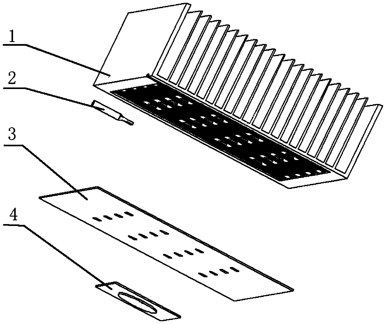 Integrated high power led high bay lamp based on phase change heat transfer technology