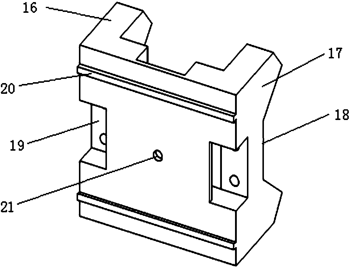 A knife box mechanism of a disc-shaped hob of a shield machine and its use method