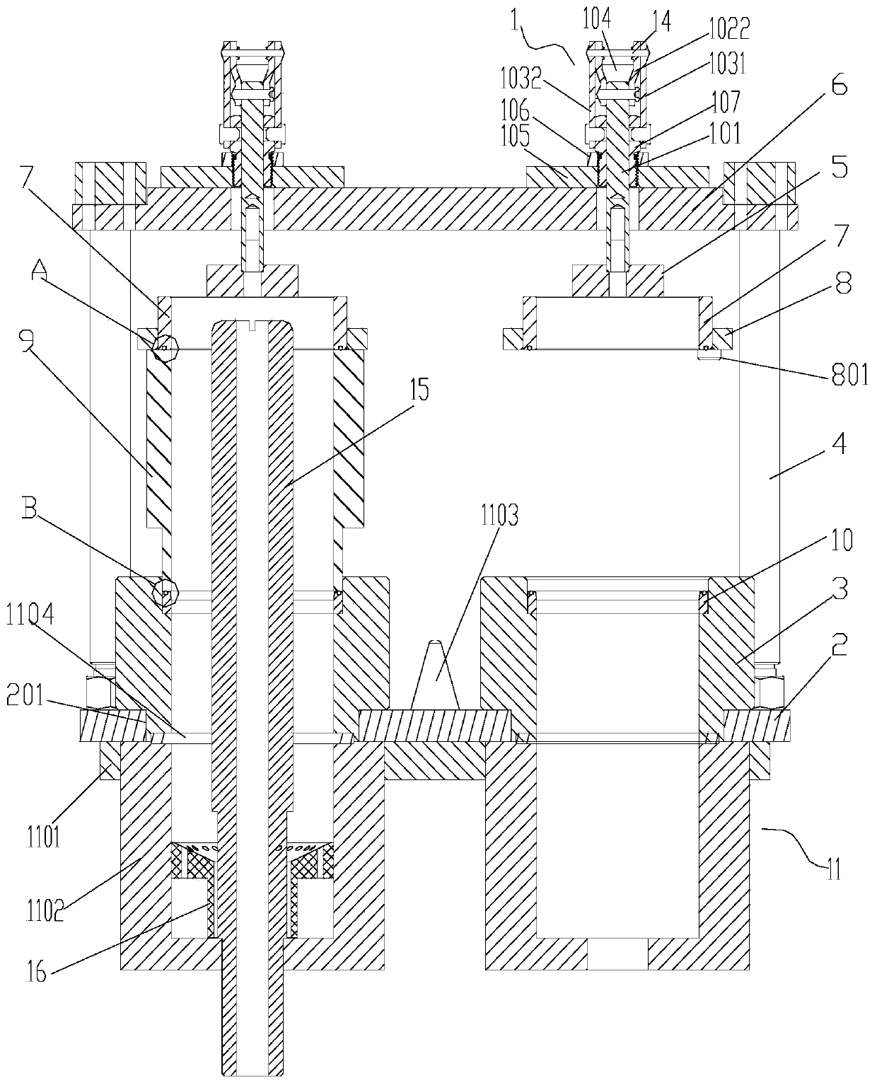 Anode assembly used for electroplating outside cylinder body tank