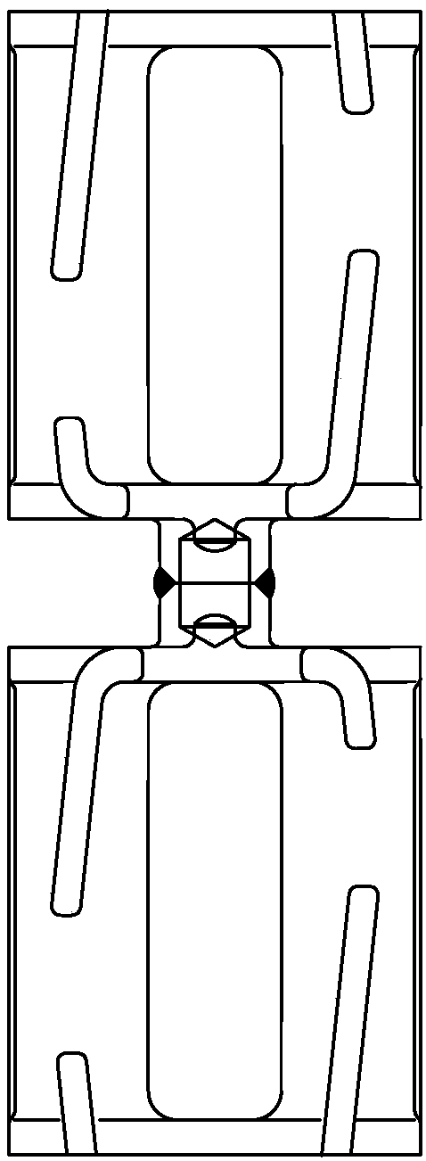 Track plate body positioning and welding tool and welding process thereof