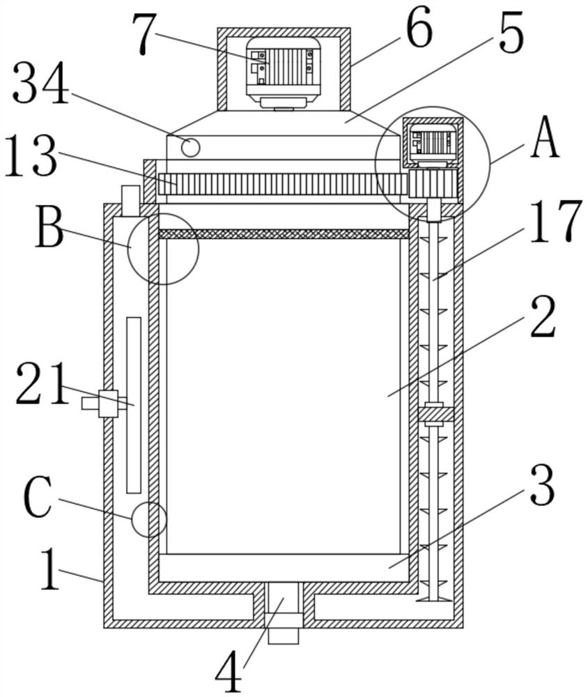 Wheat bran fermentation device for whole wheat flour processing