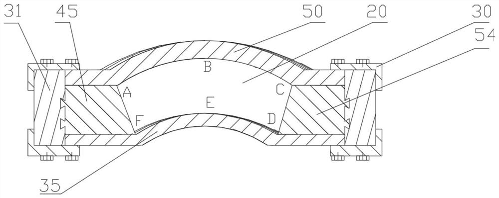 A fan-shaped cascade tester and a method for changing the fan-shaped cascade inlet angle