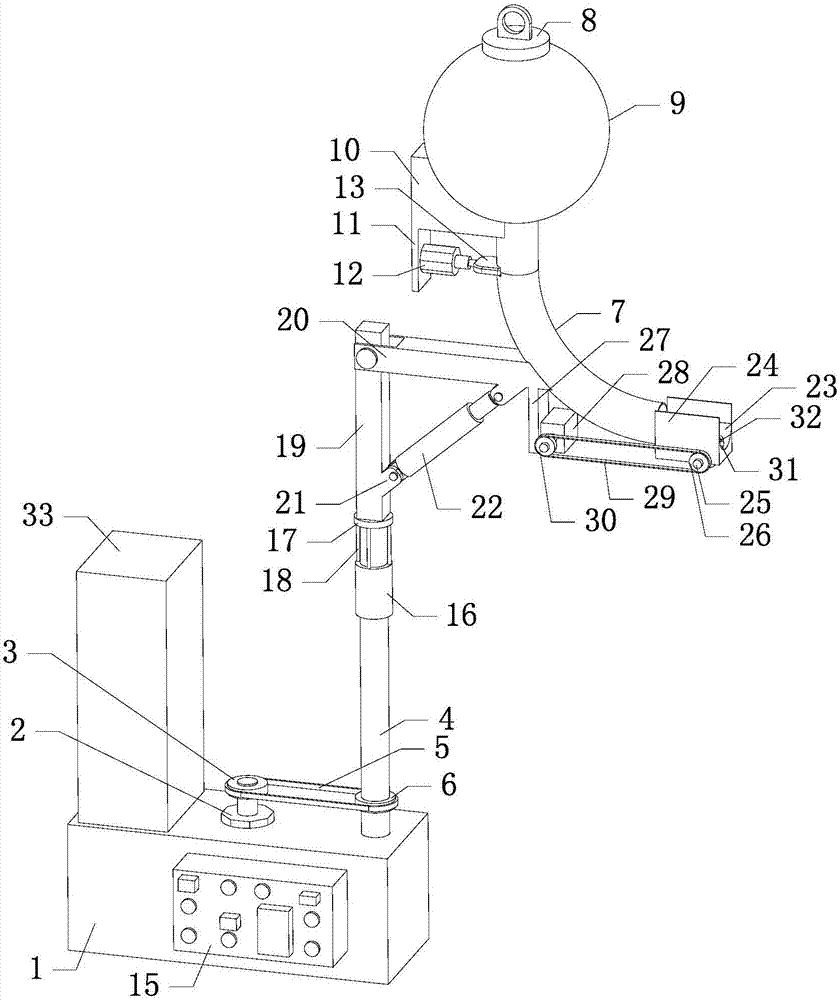 Table tennis training aiding device