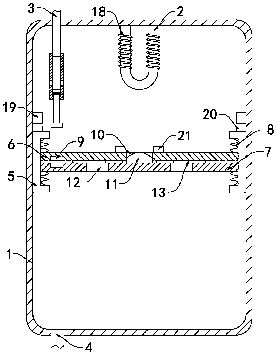 Automatic pressure-stabilizing descaling water heater