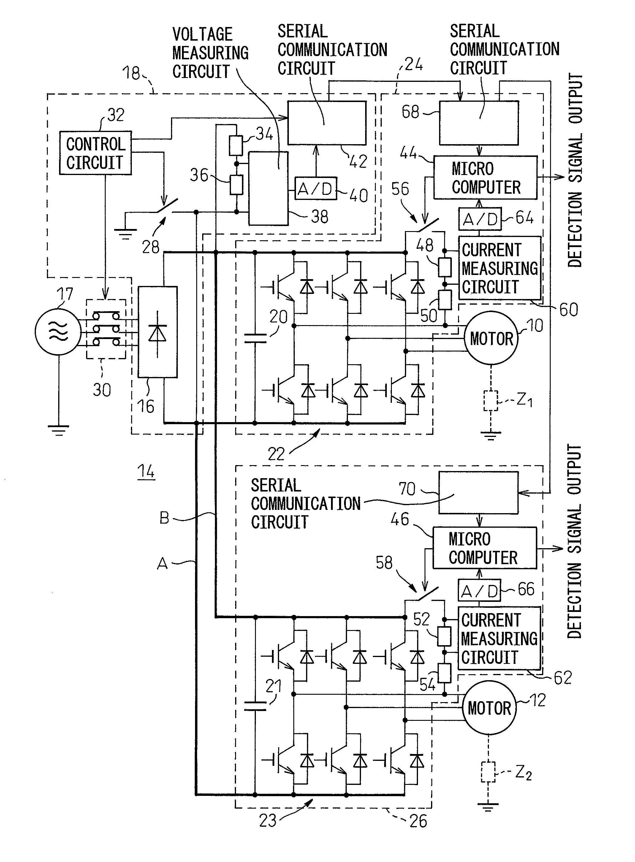 Motor insulation deterioration detection device