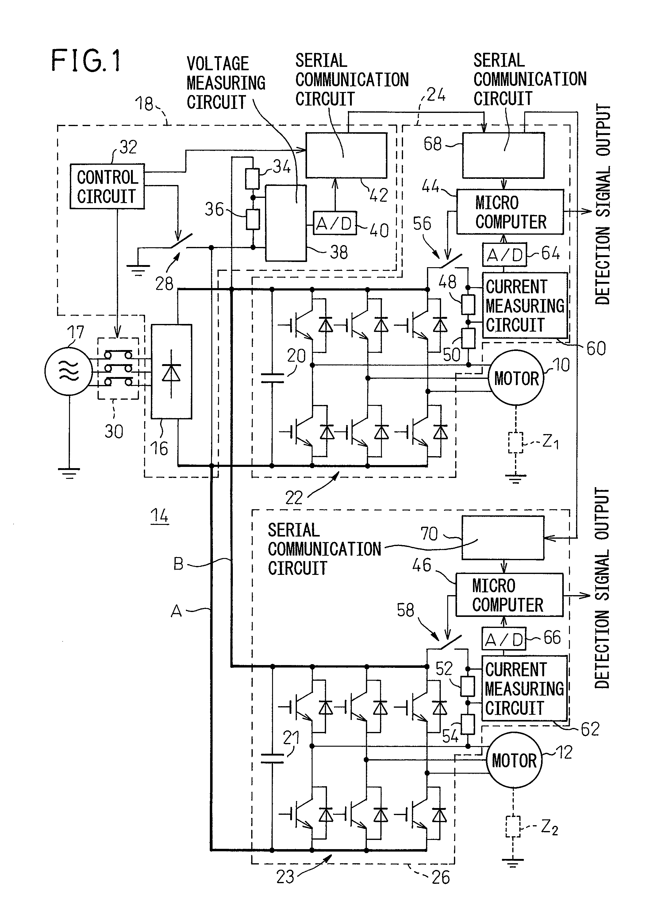 Motor insulation deterioration detection device