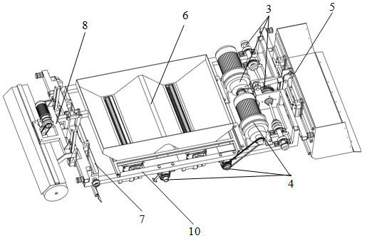 Insect breeding and feeding equipment capable of automatically distributing, turning, throwing and removing feed