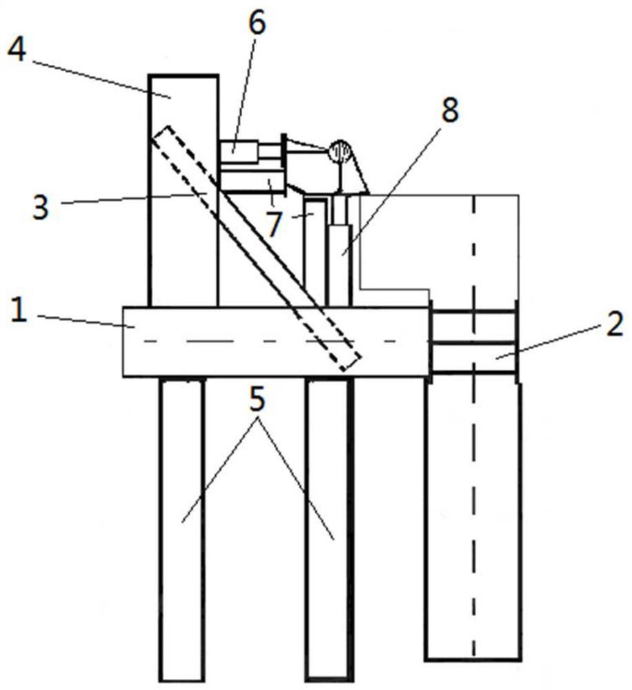 Slippage construction deviation rectifying device and slippage deviation rectifying method