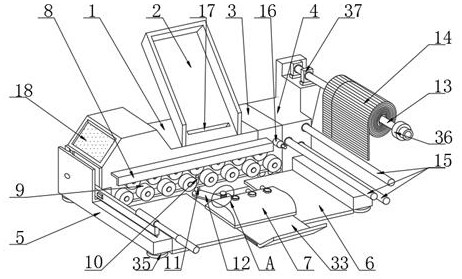 Efficient, rapid and small-size automatic packaging mechanical equipment