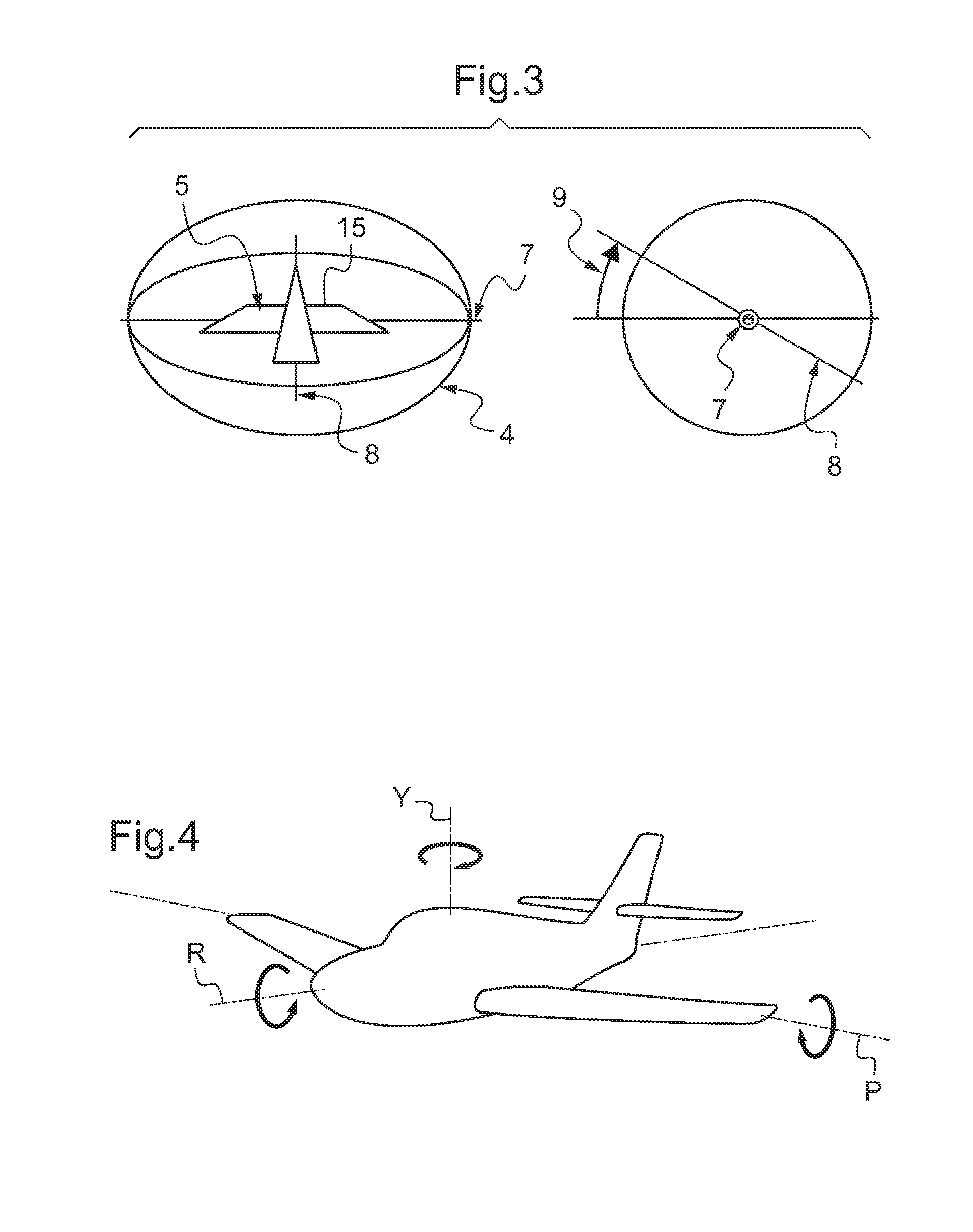 Method for presenting spatial attitude and heading information of a vehicle