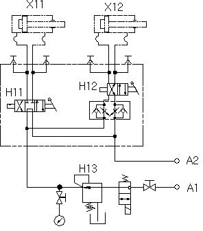 Hydraulic control device for offshore wind power piling