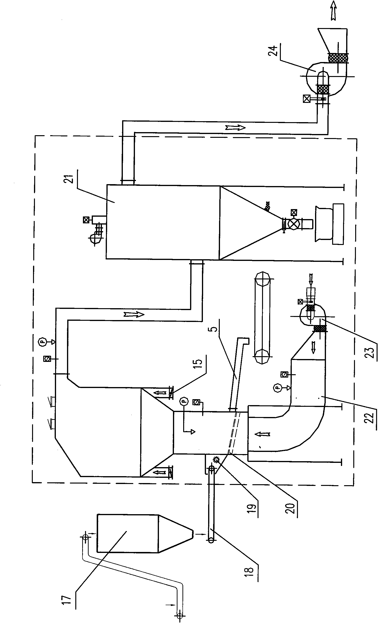 Airflow classifying and airflow drying process for coking coal