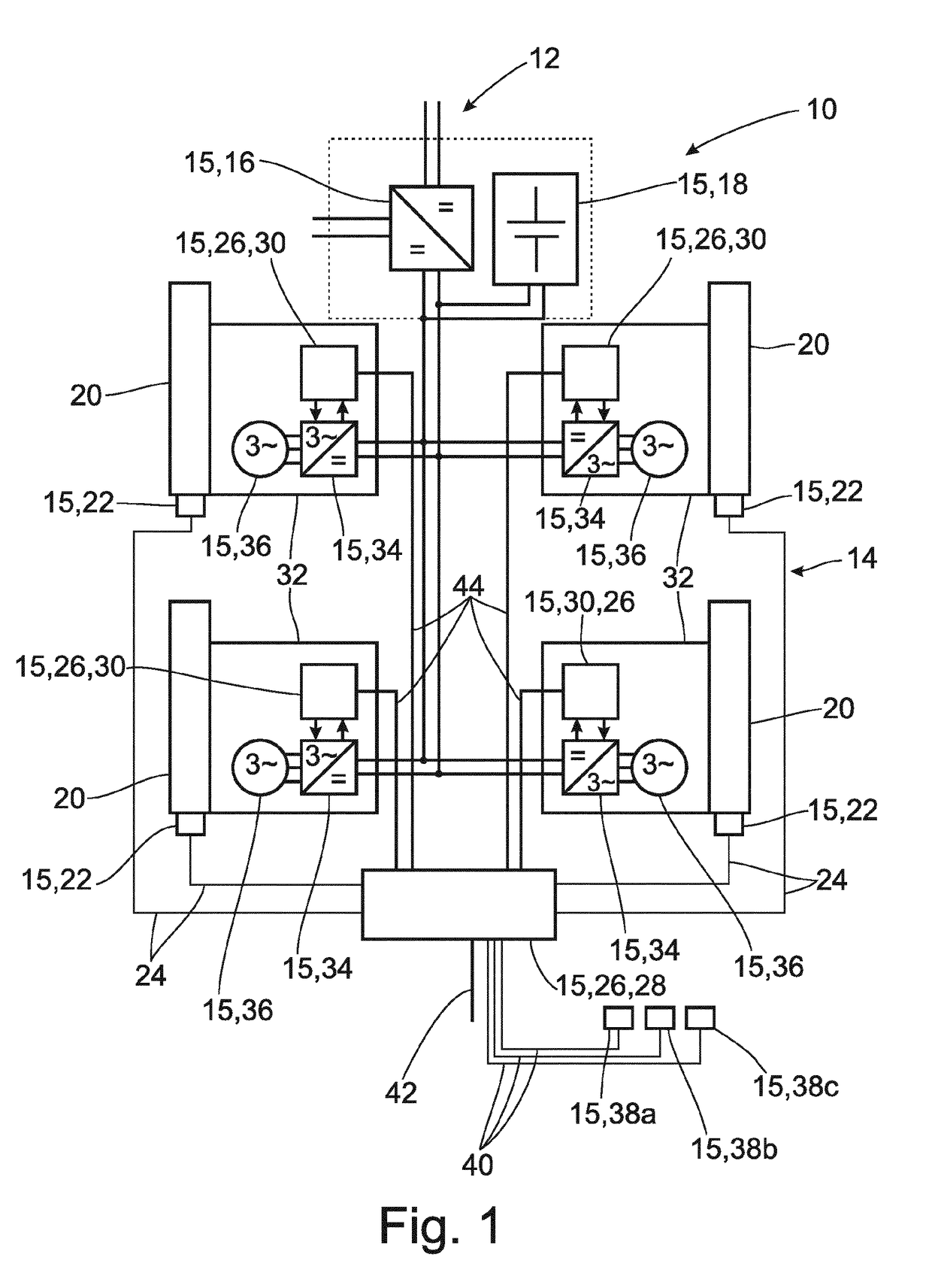 System Architecture For An Active Chassis System On A Motor Vehicle