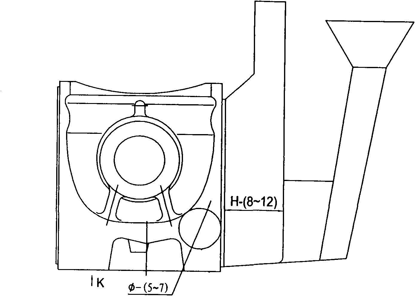 Process for improving metallographic structure of piston head and increasing casting production efficiency