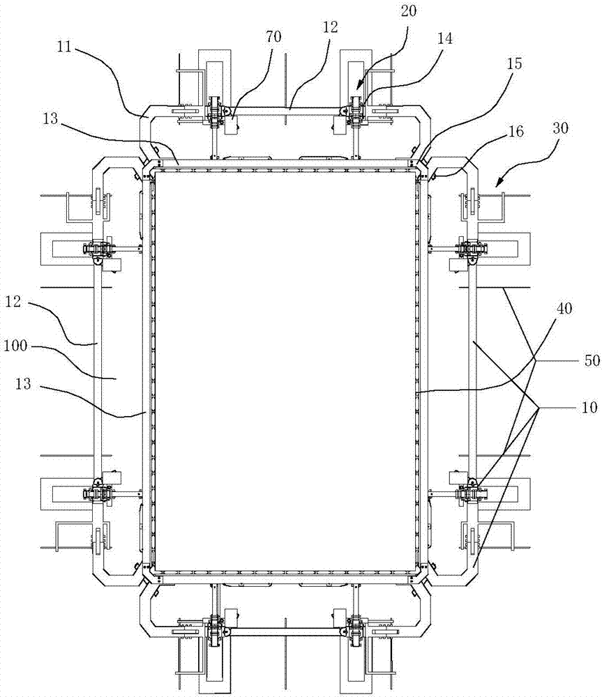 Self-elevating outer frame turning device for bridge high pier