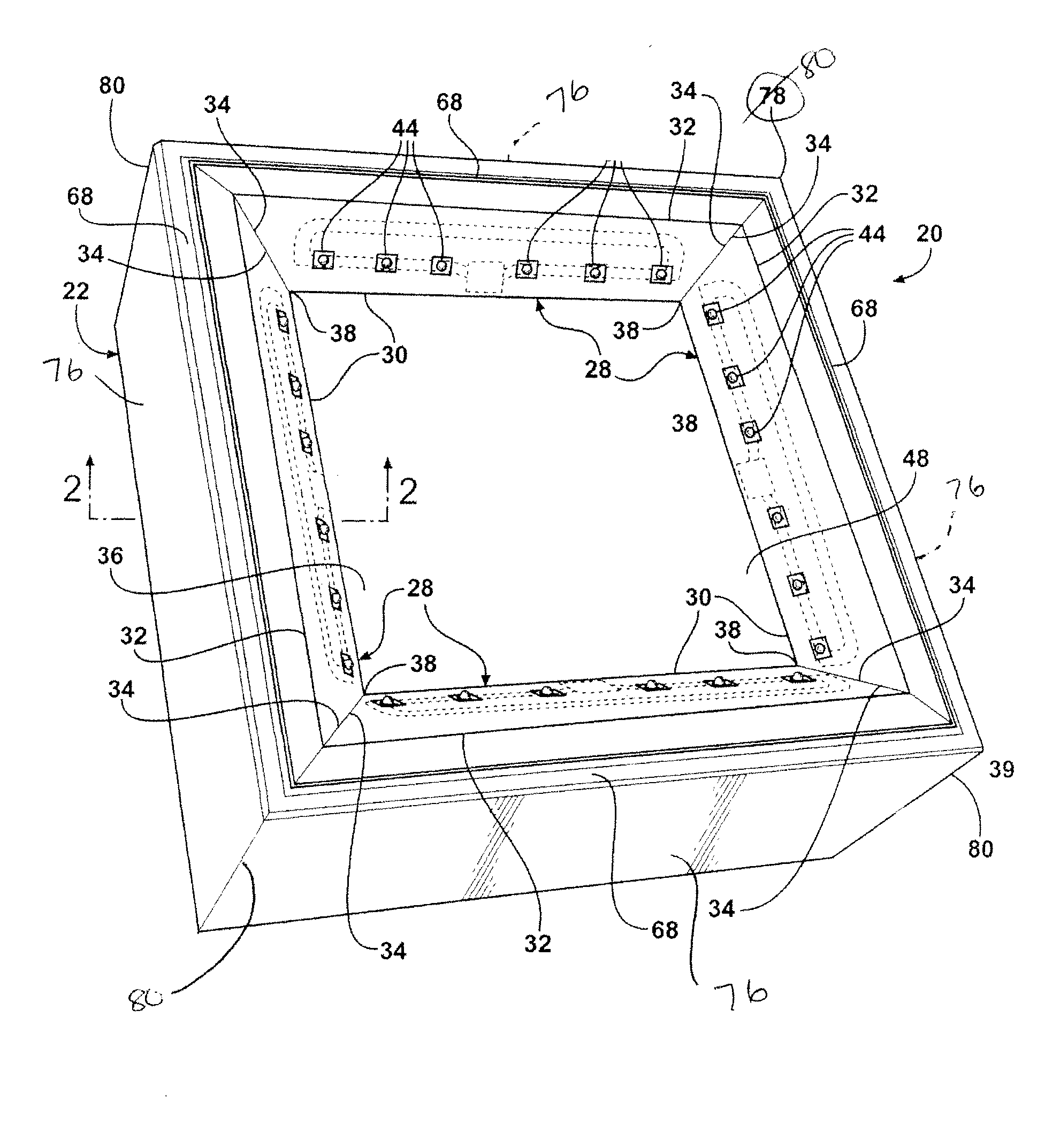 Integral heat sink and housing light emitting diode assembly