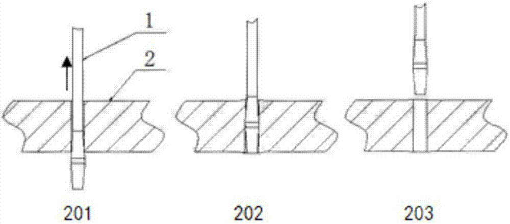 Ultrasonic-extrusion reinforcement method and device for structural part connecting hole