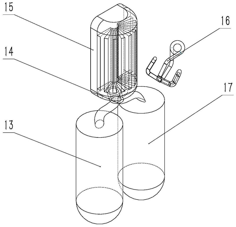 Halbach array type antimagnetic suspension cell density detection and separation device and method