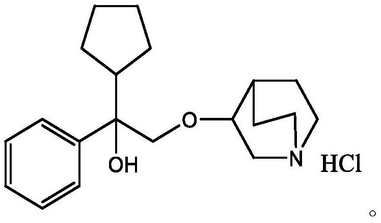 Penehyclidine hydrochloride impurity and preparation method thereof