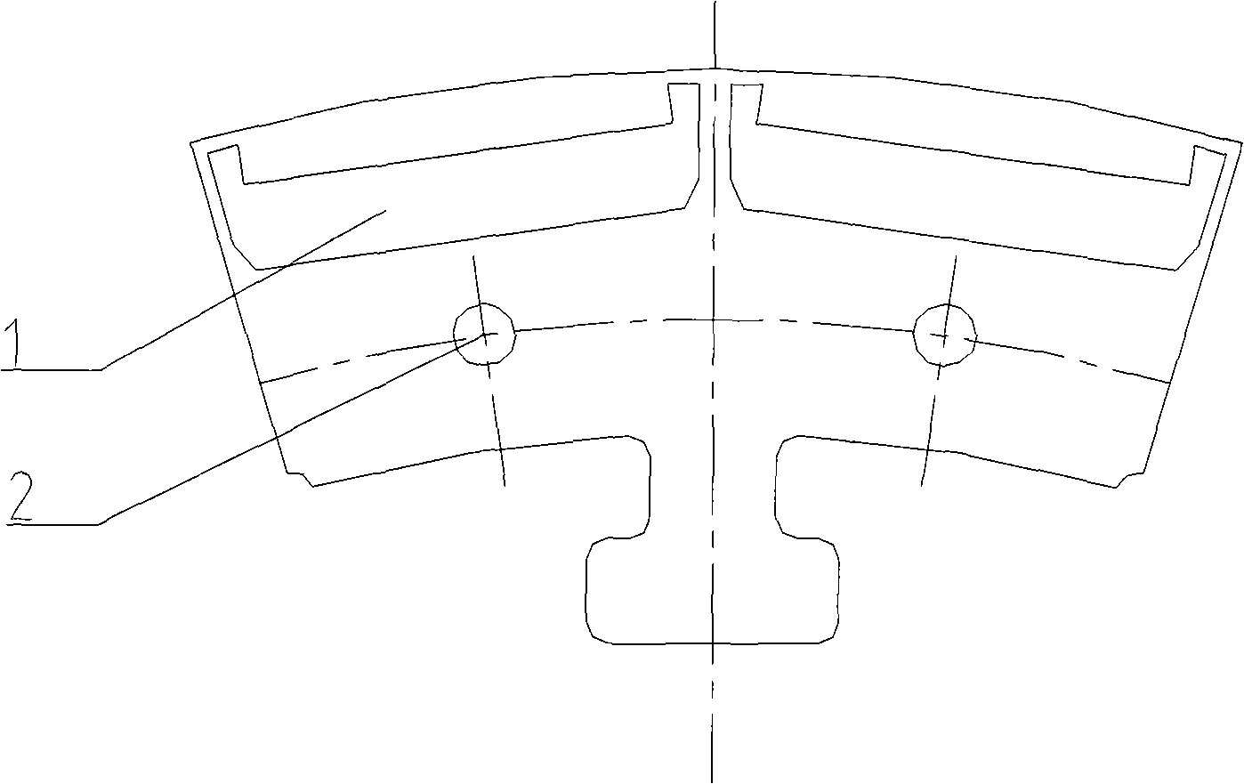 Combined rotor structure of permanent magnet wind power generator