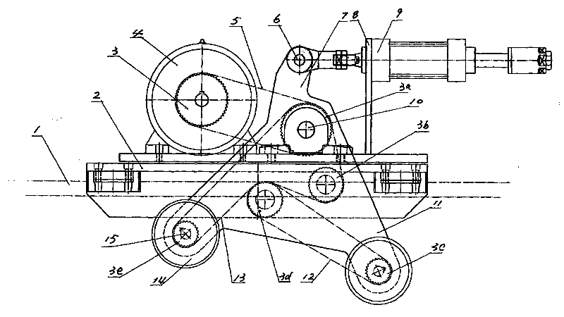 Horizontal type fabric cutting machine